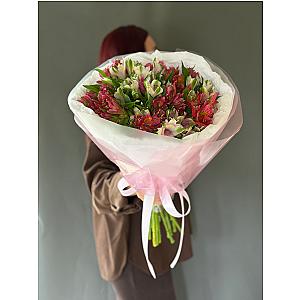 Букет "яркая альстромерия"