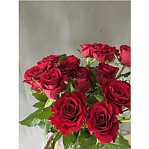 Красная роза 15шт
